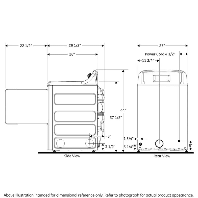 💥Clearance Sale🔥 GE Appliances Washer & Dryer Set with 4.5 Cubic Feet Top Load Washer and 7.2 Cubic Feet Electric Dryer