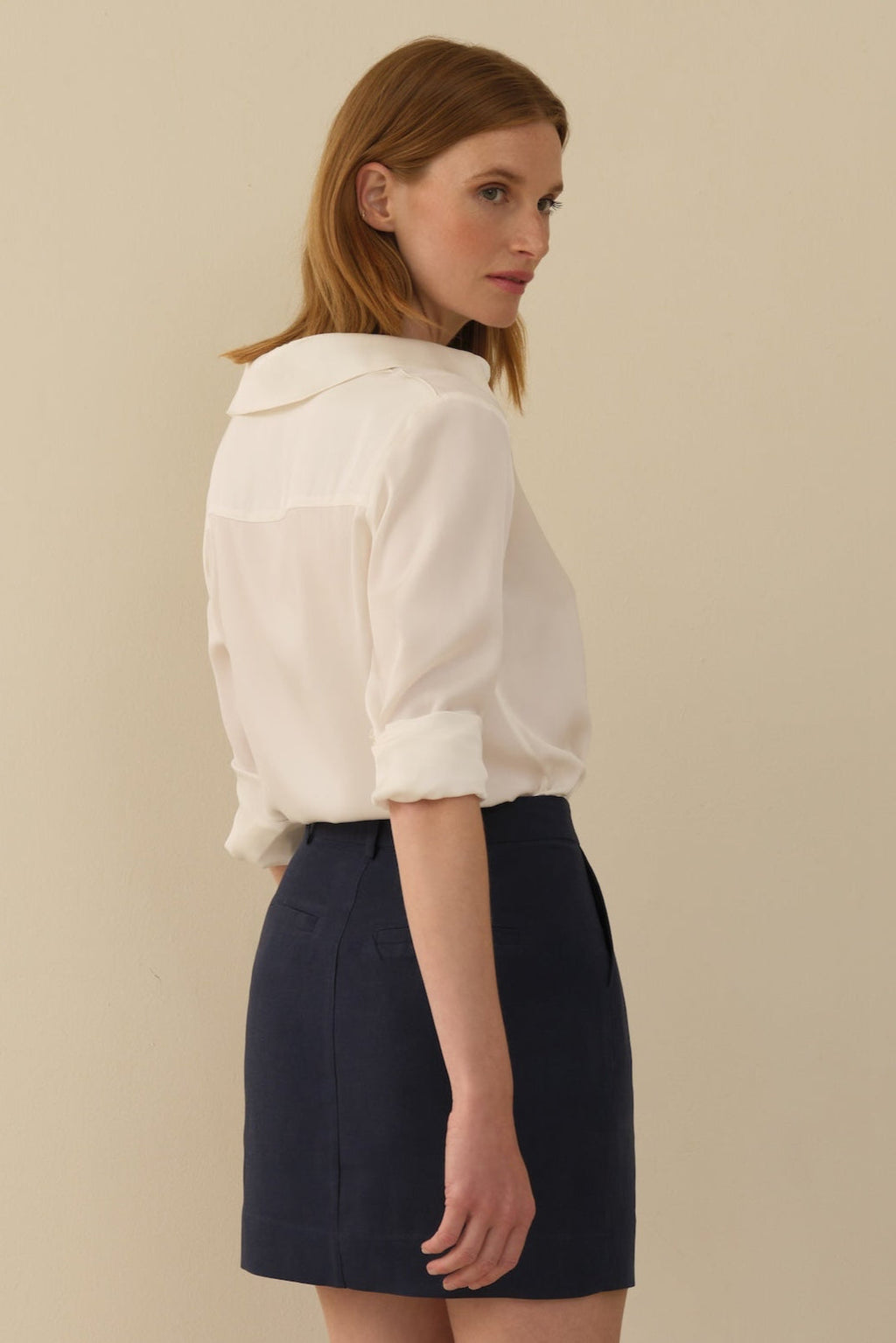 The Paige Mini Skirt Navy