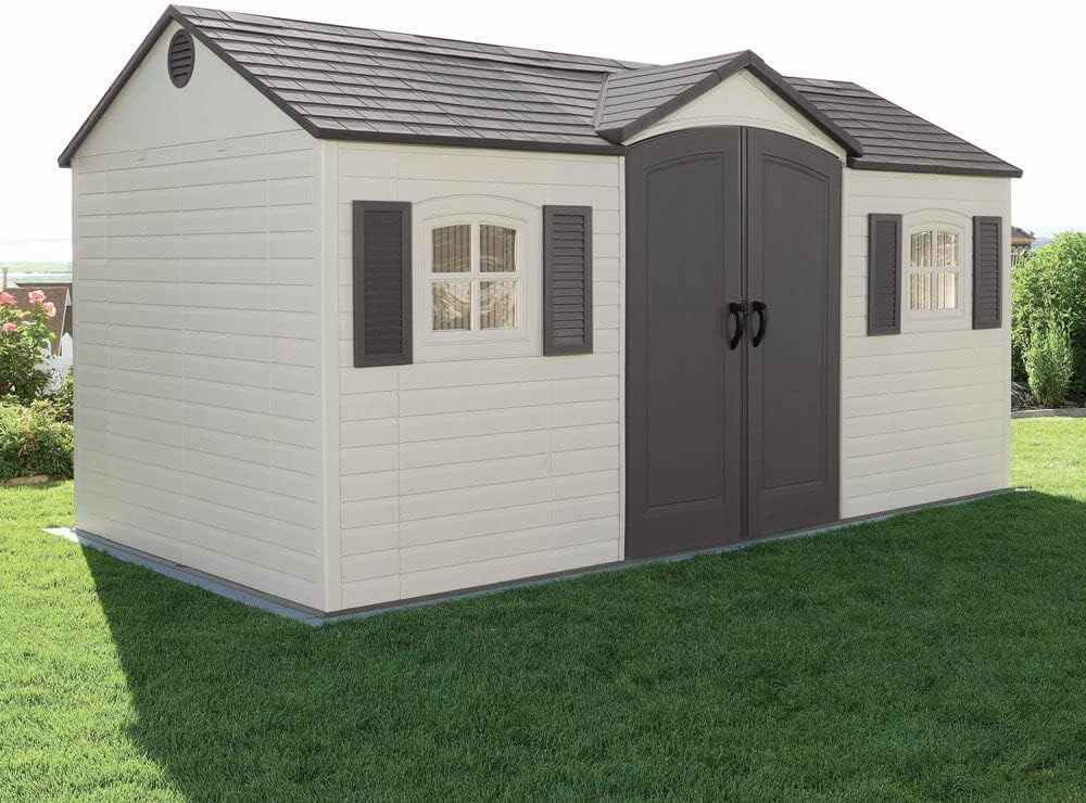 Lifetime Outdoor Storage Shed, 8 x 15 Foot, Desert Sand