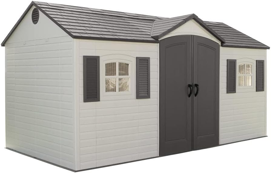 Lifetime Outdoor Storage Shed, 8 x 15 Foot, Desert Sand