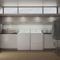 💥Clearance Sale🔥 GE Appliances Washer & Dryer Set with 4.5 Cubic Feet Top Load Washer and 7.2 Cubic Feet Electric Dryer